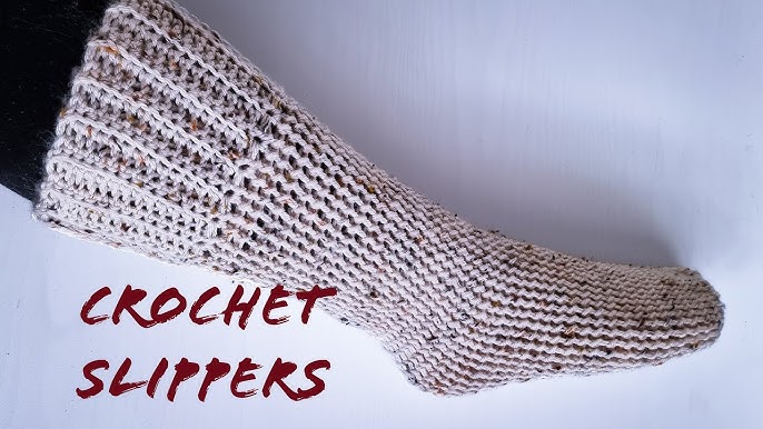 Crochet slipper socks pattern/ Crochet Xmas gift ideas/ FREE