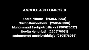 Tugas Akhir Praktikum Algoritma Pemrograman (Program Kasir Sederhana) | Kelompok 8