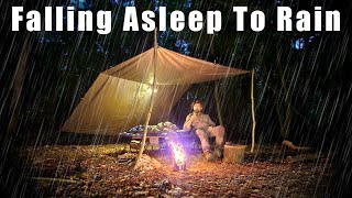 Solo Overnight under a Tarp in Heavy Rain by Kent Survival 344,991 views 7 months ago 37 minutes