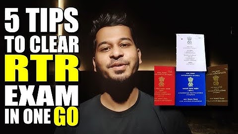 5 Tips to clear RTR Exam in India in first attempt by CAPTAIN MAVERICK