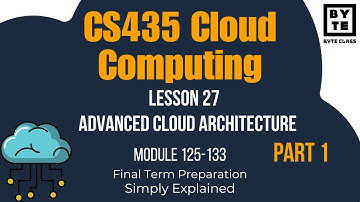 CS435 Cloud Computing | Lecture 27 - Part 1 | Final Term Preparation | Byte Class