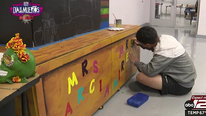 Lanier High School art club students create altar to honor Robb Elementary victims