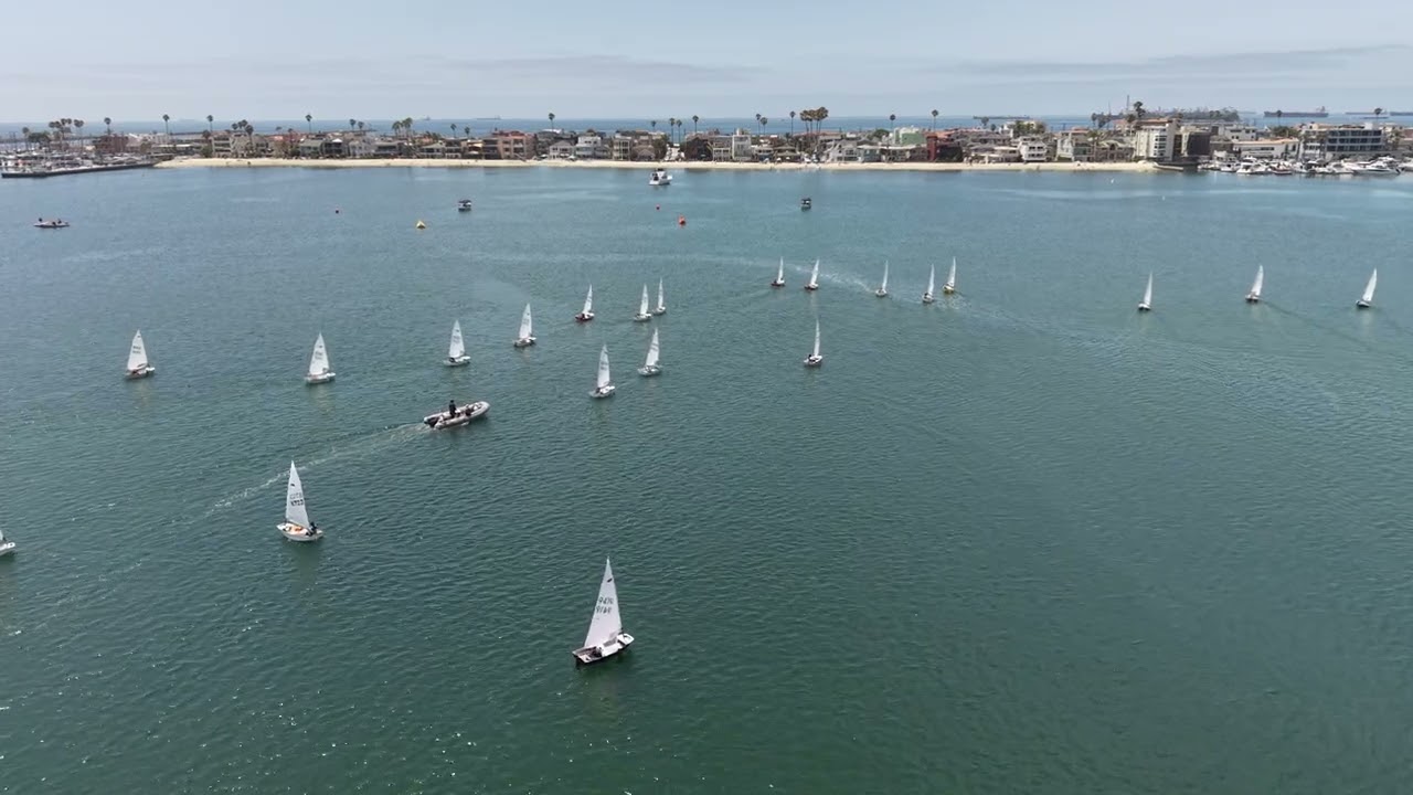 ⁣2025 Jr Sabot Nationals   Day 1   F1S2   Green & Pink start