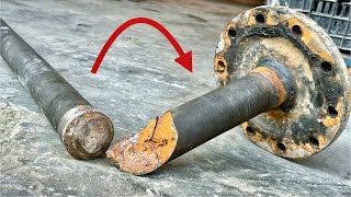 Training and Repair Techniques only || Repairing a Broken Axle-shaft of a Trailer