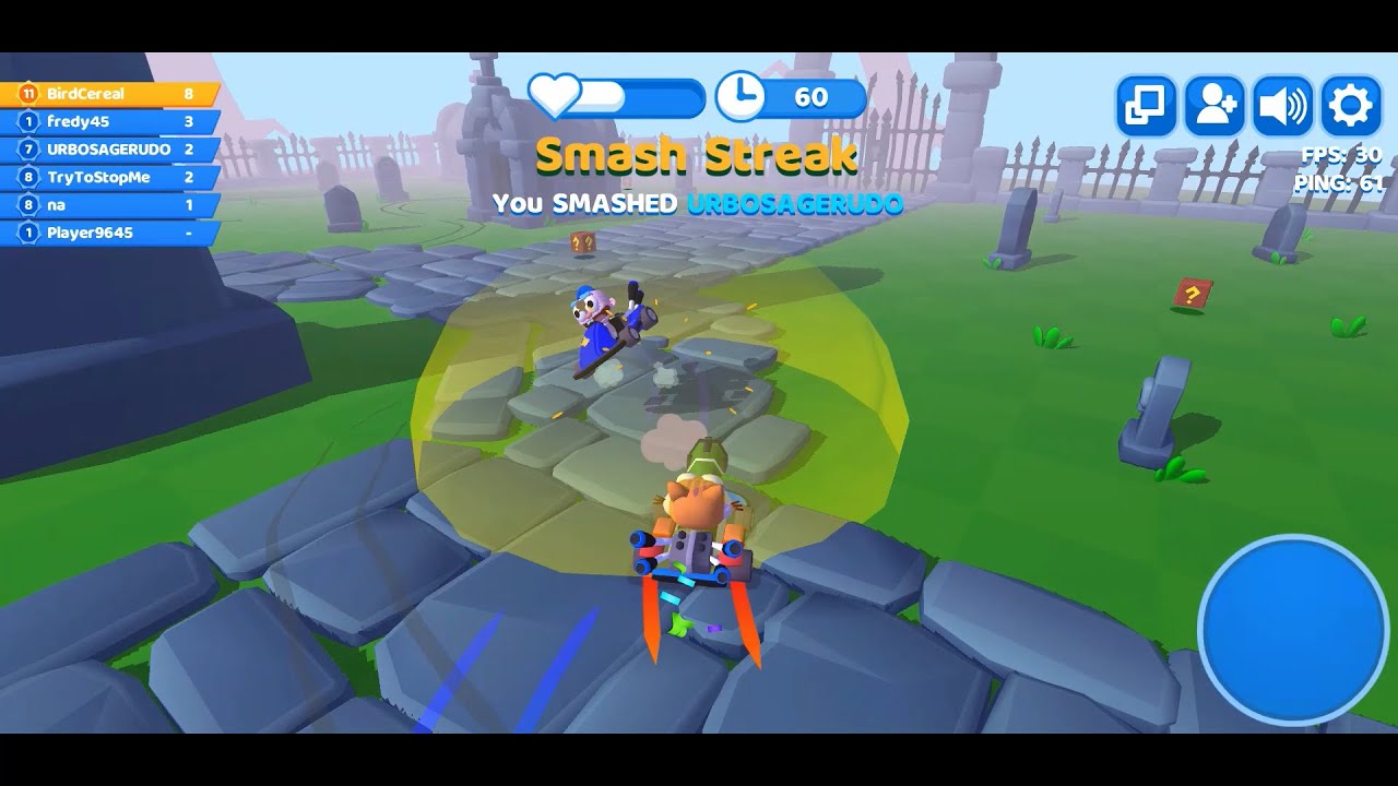 Smash Karts Smash fort gameplay (new map) 