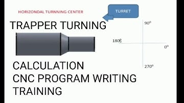 TRAPPER TURNING ANGLE AND CHAMFER CALCULATION CNC PROGRAM TRAINING IN TAMIL