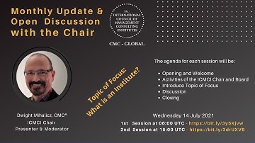 Monthly Update (July): Open Discussion with the Chair - Session One
