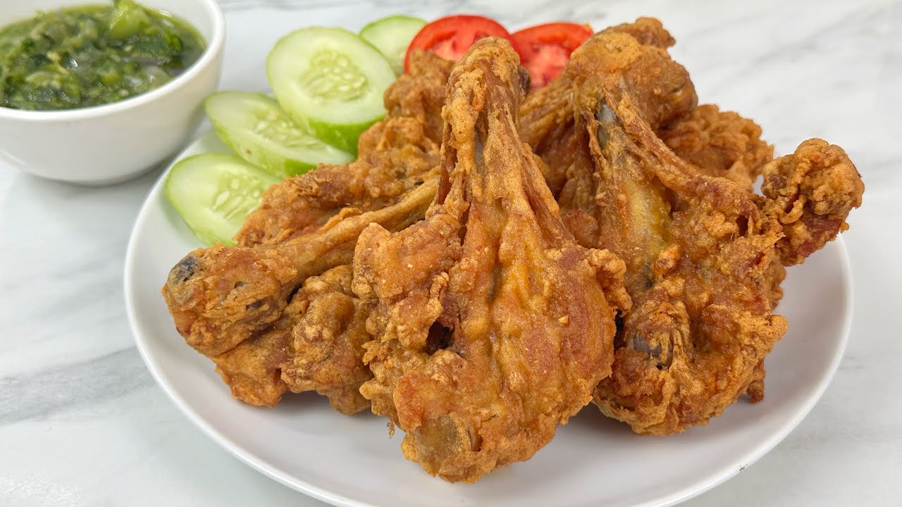 RESEP AYAM GORENG KIPAS ENAK BANGET !! WANGI GURIH SEDEP