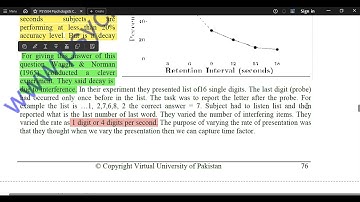 PSY504 Cognitive Psychology Short Lesson 24 | PSY504 Midterm & Finalterm Short Lectures | VU Course
