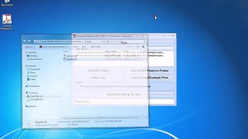 How To Use Convert Multiple PDF Files To Text Files Software