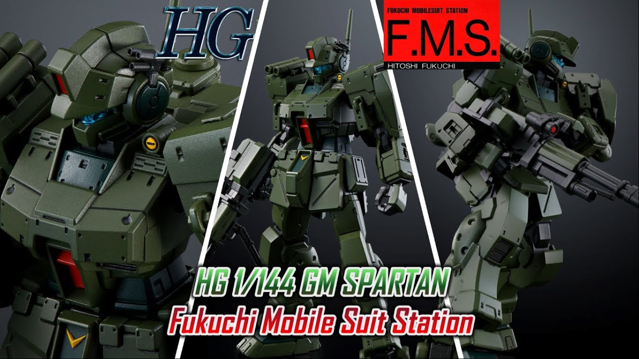 HG 1/144 GM SPARTAN | Fukuchi Mobile Suit Station - YouTube