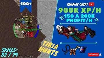 PROFIT EK SOLO LVL 100+ 900K XP/H - 150 a 200K PROFIT/H - SKILLS 82/79 - Vampire