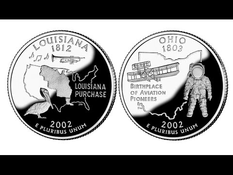 Огайо и Луизиана история монет из коллекции Штаты и территории США нумизматика