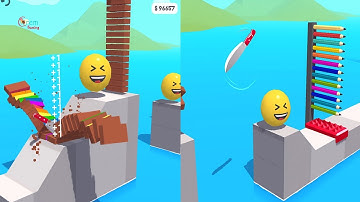 Slice it all! Very satisfying and relaxing ASMR slicing game (Levels 47-50)