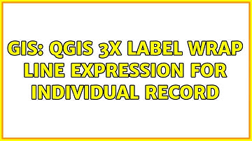 GIS: QGIS 3x label wrap line expression for individual record