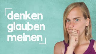 German Lesson (69) - The Verb "to think" - B1/B2