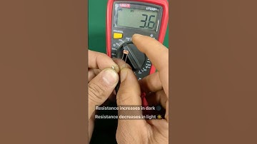 Test ldr using multimeter | How LDR works | Light dependent resistor #shorts #diy #electronic