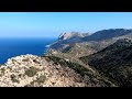 Drone Footage Hike On Crete - From Stavros to Katholiko Beach in Greece