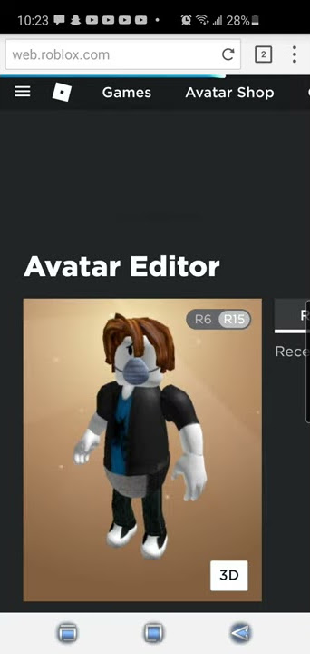 How to go on avatar editor on roblox.com iPad 