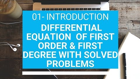 01. Differential Equation of First Order & First Degree | Solved problems ||#infrano