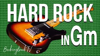 Hard Rock Guitar Backing Track in Gm