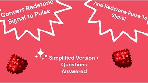 How to Convert Redstone Signal to Pulse and Pulse to Signal (2024 Updated & Questions Addressed)