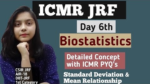 Biostatistics ICMR-JRF 2021