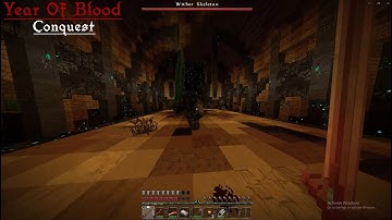 Minecraft Custom Map Year Of Blood Conquest Part 7 Crazy Wither Skeleton Boss Fight!