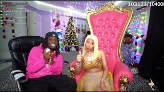 Kai Cenat \u0026 Nicki Minaj live stream Funniest Moments