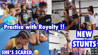 S2 EP. 12 LEARNING NEW STUNTS & IT WENT LIKE THIS... Practice with Royalty | Divine Cheer