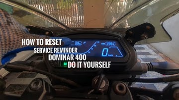 How to Reset Service Reminder on Dominar 400 [DIY]