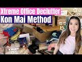 DECLUTTERING YEARS OF HOARDING | Closet & Office Clean Out | KON MAI METHOD