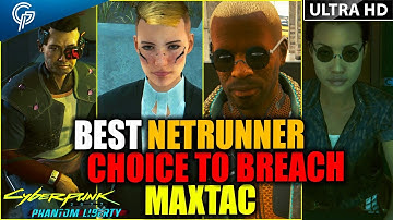 The BEST NETRUNNER CHOICE TO BREACH MAXTAC Guess Who | Cyberpunk 2077 PHANTOM LIBERTY