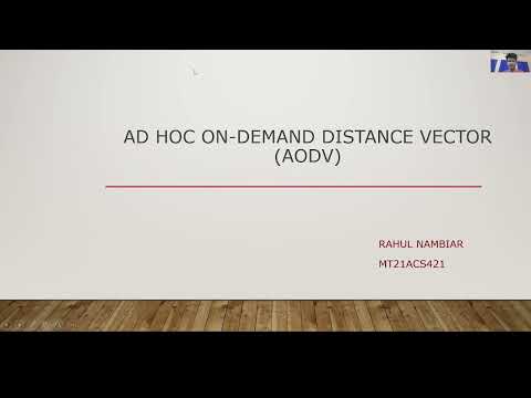 Ad Hoc On-Demand Distance Vector (AODV) in NS2
