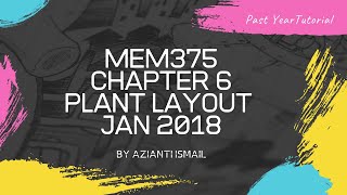 MEM375 Chapter 6 Plant Layout Jan 2018