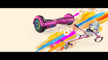 MEGA MOTION Hoverboards with Hoverkart for kids 65 Inch Two Wheel Self Balancing Electric Scooter wi