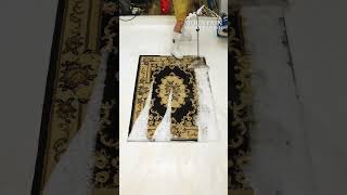 Dogs Rug Covered In Urine And Hair Cleaned In 60 Seconds! Satisfying ASMR Carpet Cleaning. #shorts