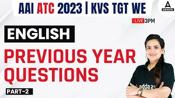 AAI ATC/KVS TGT(WE) Preparation 2023 | AAI ATC English | Previous Year Questions #2 | Amrit Kaur