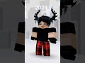My avatar over the years #shortstrending #avatarstory #roblox