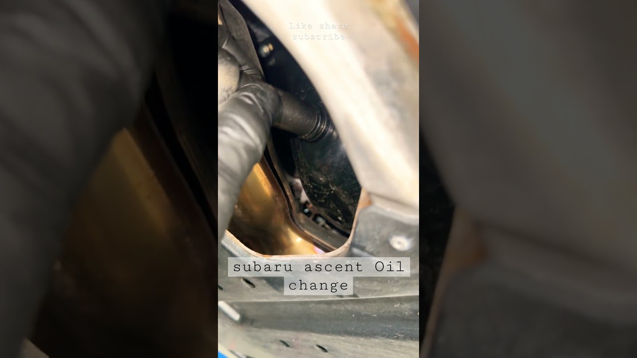 subaru ascent oil change 