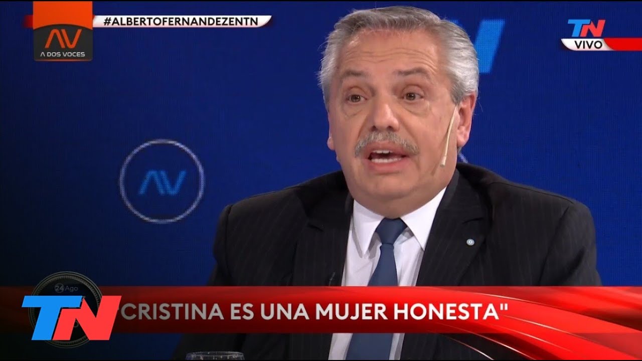 CAUSA VIALIDAD I "Cristina es una mujer honesta": Alberto Fernández en A2V
