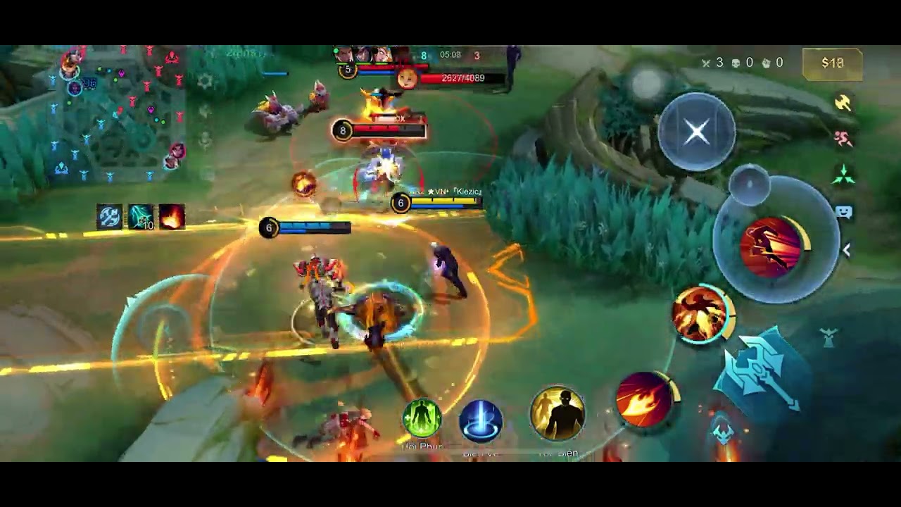 gameplay về vị tướng guison trong skin KOF | MLBB