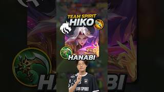 How Team Spirit Hiko Plays Hanabi Mobile Legends