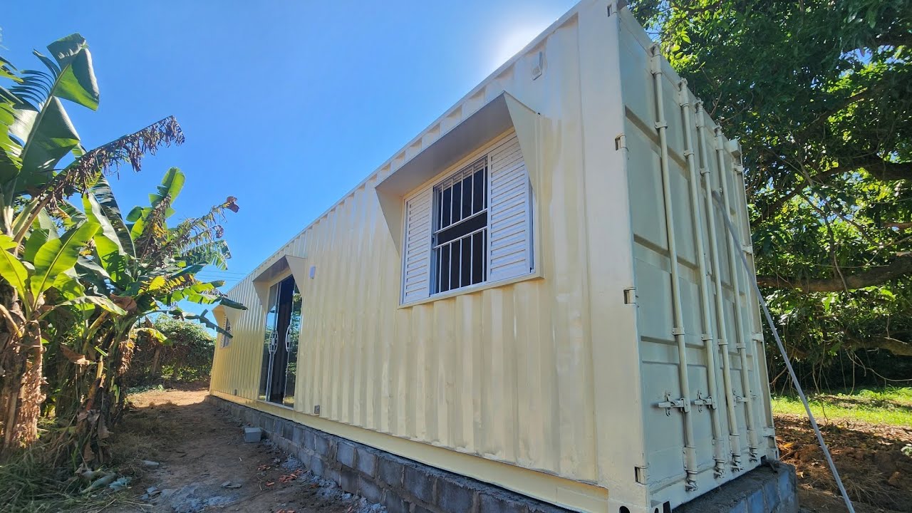 Casa container 30m2 🏡♻️, com dois dormitórios,  entregue em Limeira/SP - Azul Containers