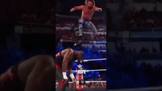 Seth Rollins Top Rope Curb Stomp To Omos