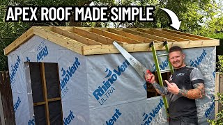 How to Build the Perfect Apex Roof For Your Shed (Beginner Friendly)