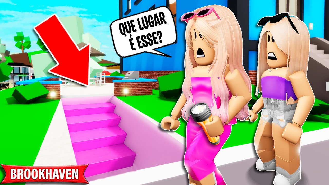 DESCOBRI UMA ESCADA SECRETA NO MEU PRÉDIO  | Historinhas Brookhaven Roblox | Bibi e Lud
