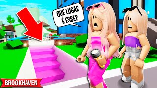 DESCOBRI UMA ESCADA SECRETA NO MEU PRÉDIO  | Historinhas Brookhaven Roblox | Bibi e Lud