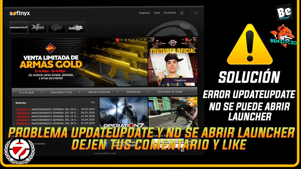 [SOLUCIÓN] NO SE PUEDO ABRIR LAUNCHER & ERROR UPDATEUPDATER FAILED 🔎🤔 | Operation 7 Softnyx
