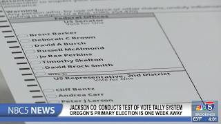 Jackson County conducts test of vote tally system a week ahead of primaries